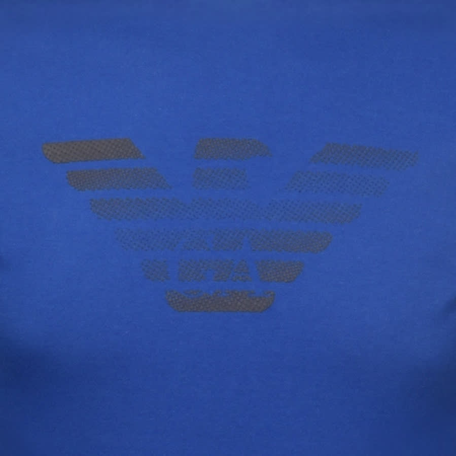 Alternative Image for ProductEmporio Armani Crew Neck Logo T Shirt Blue3